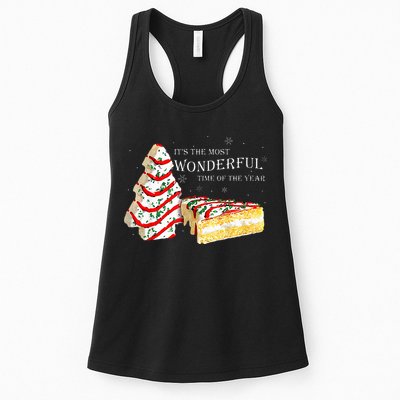 Its The Most Wonderful Time Of The Year Snack Cake Christmas Womens Tank Top