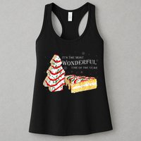 Its The Most Wonderful Time Of The Year Snack Cake Christmas Womens Tank Top