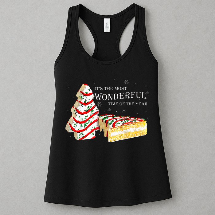 Its The Most Wonderful Time Of The Year Snack Cake Christmas Womens Tank Top