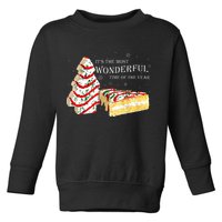 Its The Most Wonderful Time Of The Year Snack Cake Christmas Toddler Sweatshirt