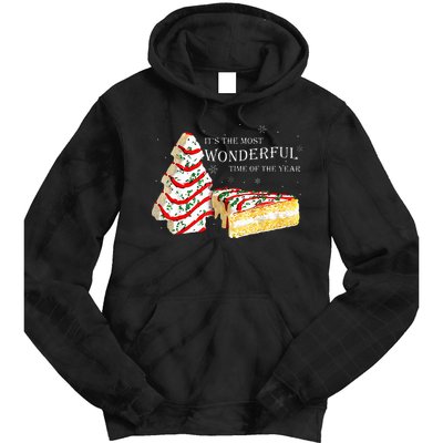 Its The Most Wonderful Time Of The Year Snack Cake Christmas Tie Dye Hoodie