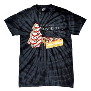 Its The Most Wonderful Time Of The Year Snack Cake Christmas Tie-Dye T-Shirt