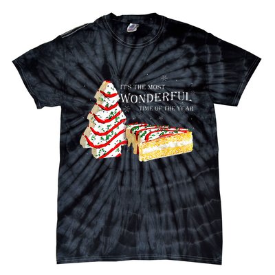 Its The Most Wonderful Time Of The Year Snack Cake Christmas Tie-Dye T-Shirt