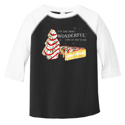 Its The Most Wonderful Time Of The Year Snack Cake Christmas Toddler Fine Jersey T-Shirt