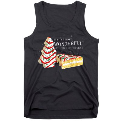 Its The Most Wonderful Time Of The Year Snack Cake Christmas Tank Top