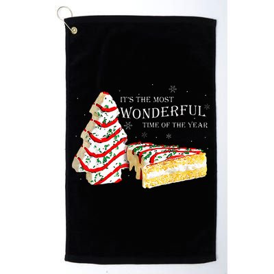 Its The Most Wonderful Time Of The Year Snack Cake Christmas Golf Towel