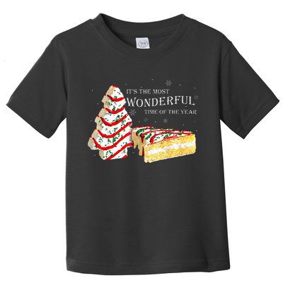 Its The Most Wonderful Time Of The Year Snack Cake Christmas Toddler T-Shirt