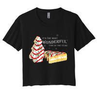 Its The Most Wonderful Time Of The Year Snack Cake Christmas Crop Top