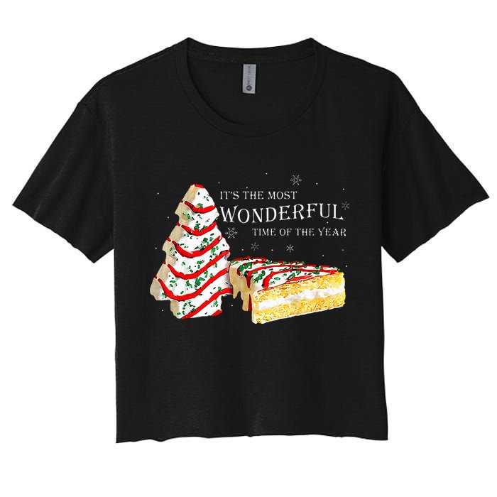 Its The Most Wonderful Time Of The Year Snack Cake Christmas Crop Top