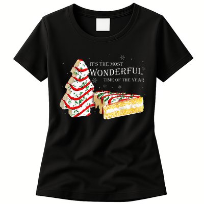 Its The Most Wonderful Time Of The Year Snack Cake Christmas Womens T-Shirt