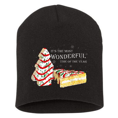Its The Most Wonderful Time Of The Year Snack Cake Christmas Short Acrylic Beanie