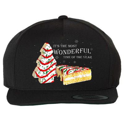 Its The Most Wonderful Time Of The Year Snack Cake Christmas Wool Snapback Cap
