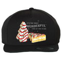 Its The Most Wonderful Time Of The Year Snack Cake Christmas Wool Snapback Cap