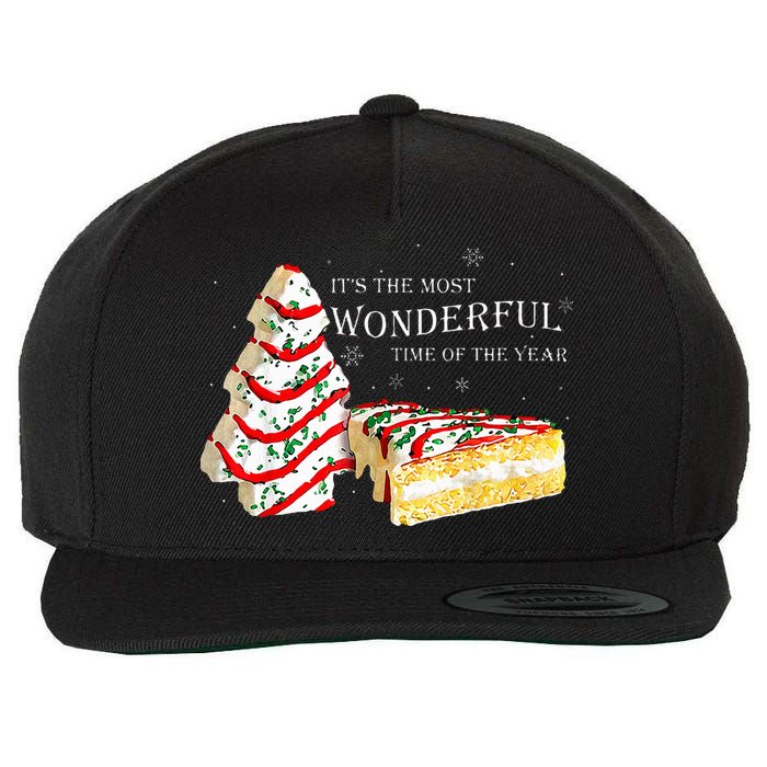 Its The Most Wonderful Time Of The Year Snack Cake Christmas Wool Snapback Cap