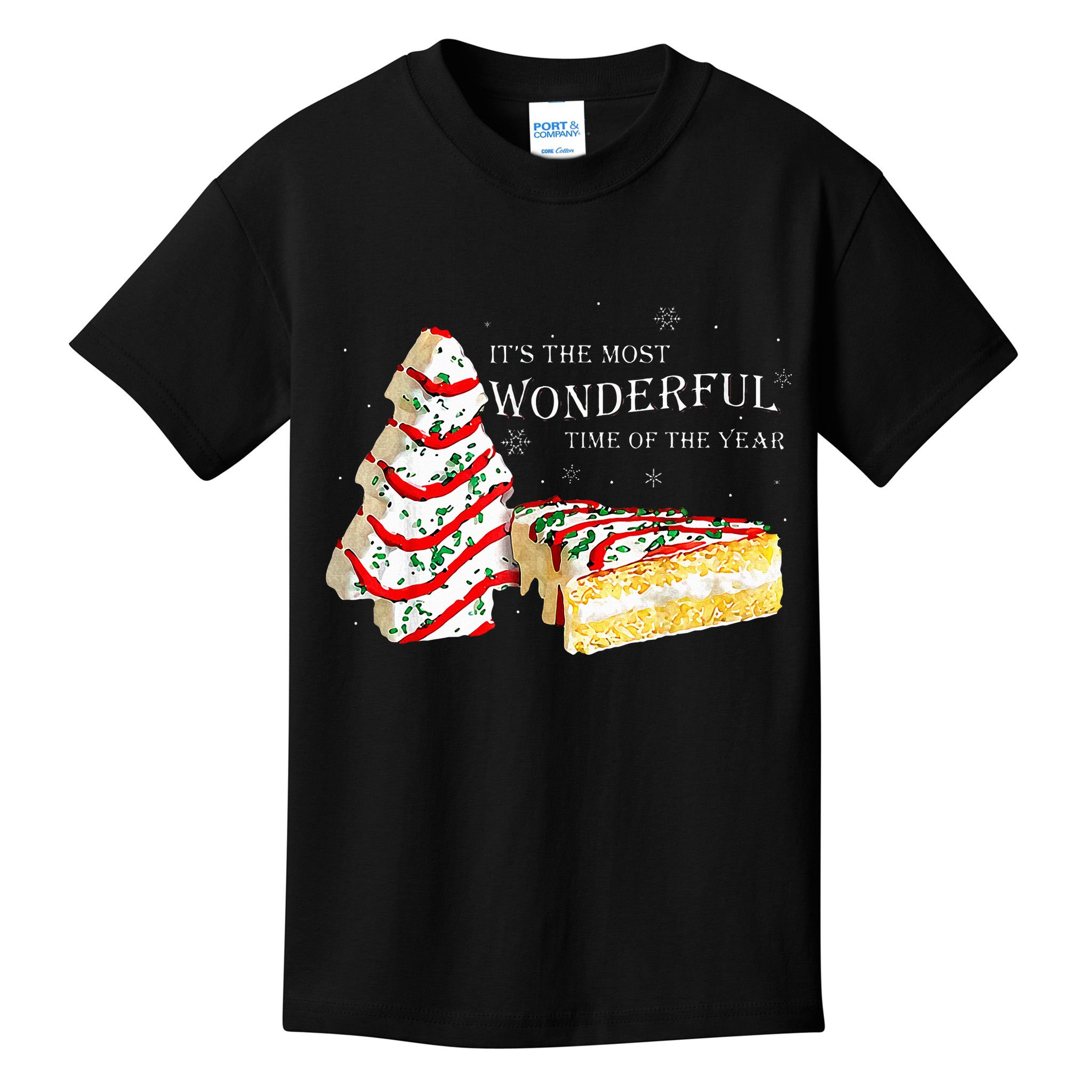 Its The Most Wonderful Time Of The Year Snack Cake Christmas Kids T-Shirt