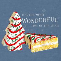 Its The Most Wonderful Time Of The Year Snack Cake Christmas Garment-Dyed Sweatshirt
