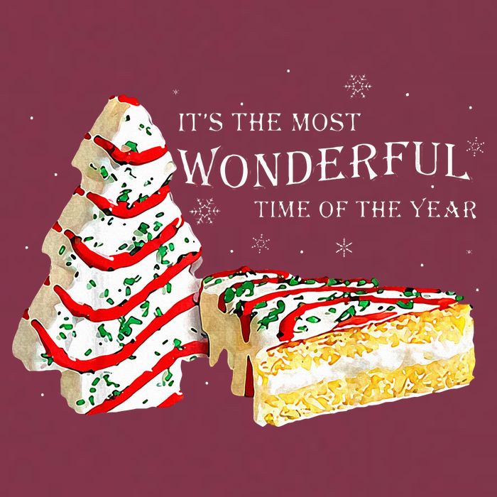 Its The Most Wonderful Time Of The Year Snack Cake Christmas 16oz Travel Tumbler