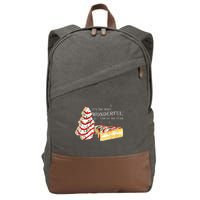 Its The Most Wonderful Time Of The Year Snack Cake Christmas Cotton Canvas Backpack