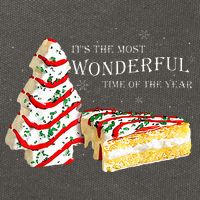 Its The Most Wonderful Time Of The Year Snack Cake Christmas Cotton Canvas Backpack