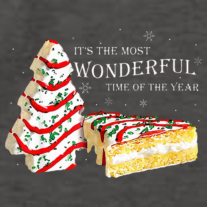 Its The Most Wonderful Time Of The Year Snack Cake Christmas Vector Backpack