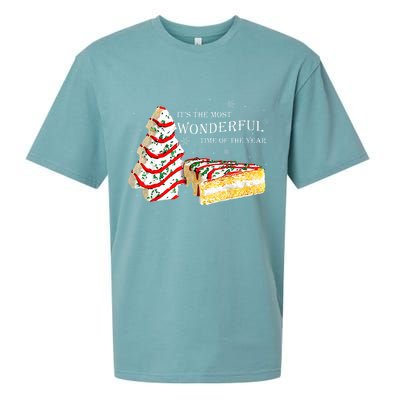 Its The Most Wonderful Time Of The Year Snack Cake Christmas Sueded Cloud Jersey T-Shirt