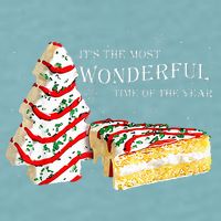 Its The Most Wonderful Time Of The Year Snack Cake Christmas Sueded Cloud Jersey T-Shirt