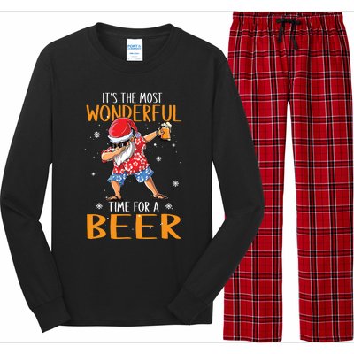 ItS The Most Wonderful Time For A Beer Lover Long Sleeve Pajama Set