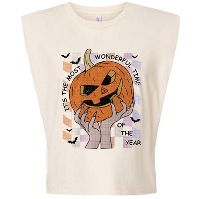 ItS The Most Wonderful Time Of The Year Pumpkin Autumn Cool Gift Garment-Dyed Women's Muscle Tee