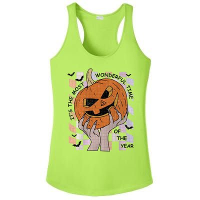 ItS The Most Wonderful Time Of The Year Pumpkin Autumn Cool Gift Ladies PosiCharge Competitor Racerback Tank