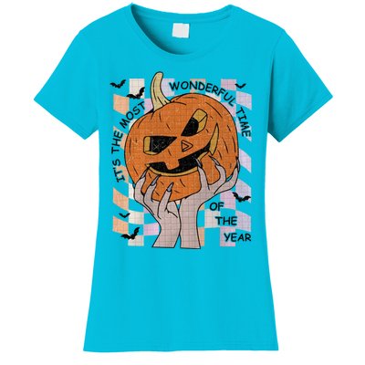 ItS The Most Wonderful Time Of The Year Pumpkin Autumn Cool Gift Women's T-Shirt