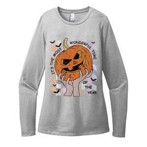 ItS The Most Wonderful Time Of The Year Pumpkin Autumn Cool Gift Womens CVC Long Sleeve Shirt