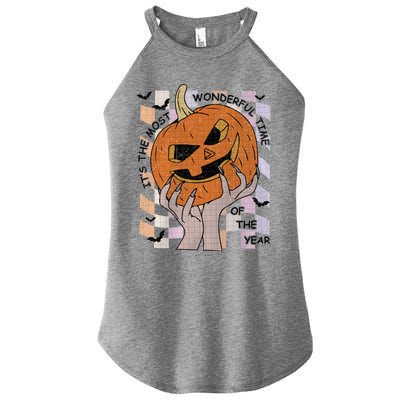 ItS The Most Wonderful Time Of The Year Pumpkin Autumn Cool Gift Women's Perfect Tri Rocker Tank