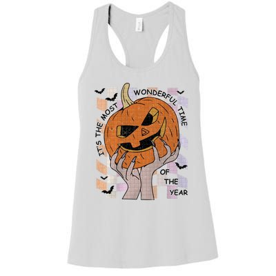 ItS The Most Wonderful Time Of The Year Pumpkin Autumn Cool Gift Women's Racerback Tank