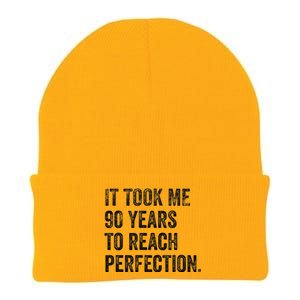 It Took Me 90 Years To Reach Perfection Funny Birthday Knit Cap Winter Beanie