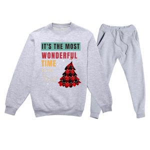 ItS The Most Wonderful Time Of The Year Funny Gift Premium Crewneck Sweatsuit Set