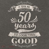 It Took Me 50 Years To Look This Good 50th Birthday Cotton Canvas Backpack