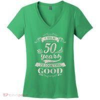 It Took Me 50 Years To Look This Good 50th Birthday Women's V-Neck T-Shirt