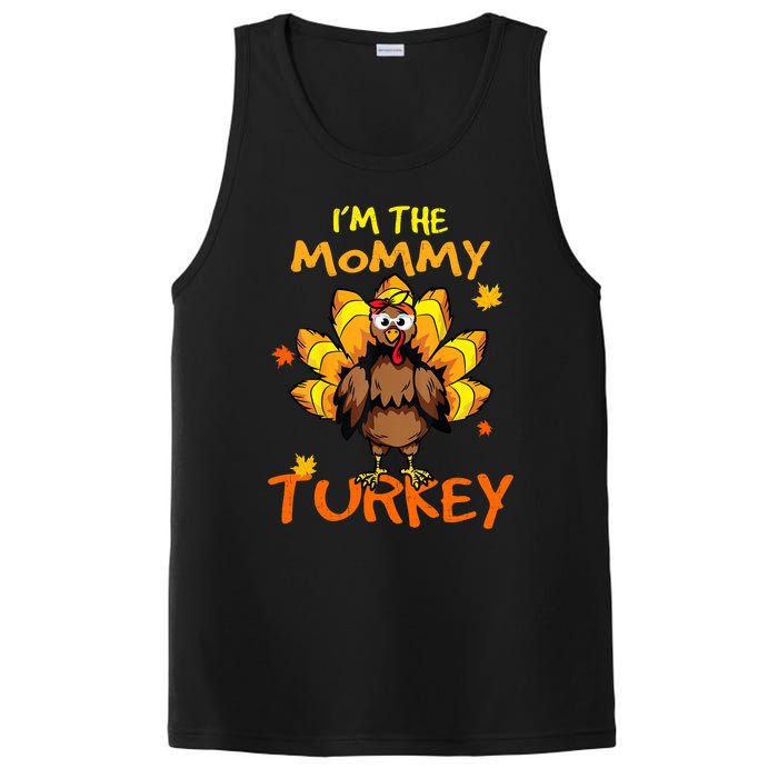 I'm The Mommy Turkey Family Happy Thanksgiving Thankful PosiCharge Competitor Tank