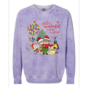 Its The Most Wonderful Time Of The Years House Balloon Christmas Colorblast Crewneck Sweatshirt