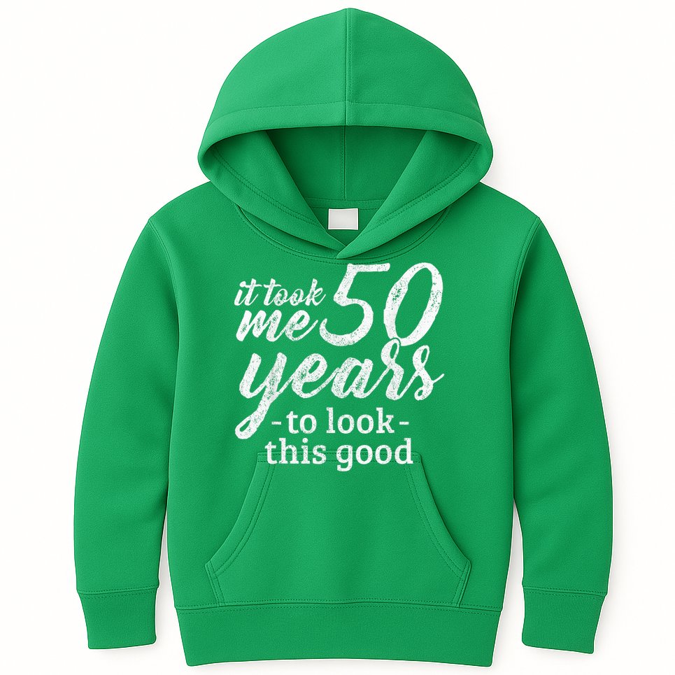 It Took Me 50 Years To Look This Good Funny 50th Birthday Kids Hoodie