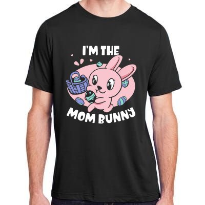 I'm The Mom Bunny Sayings Happy Egg Easter Mother Mommy Mama Adult ChromaSoft Performance T-Shirt