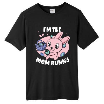 I'm The Mom Bunny Sayings Happy Egg Easter Mother Mommy Mama Tall Fusion ChromaSoft Performance T-Shirt