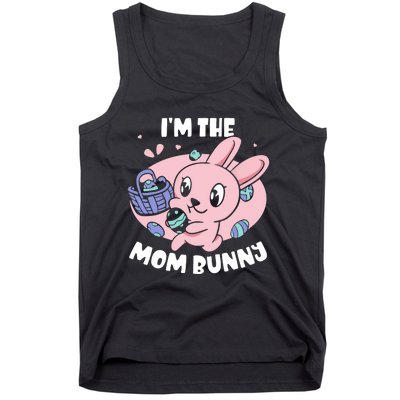 I'm The Mom Bunny Sayings Happy Egg Easter Mother Mommy Mama Tank Top