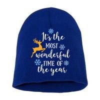 ItS The Most Wonderful Time Of The Year Xmas Cute Gift Short Acrylic Beanie