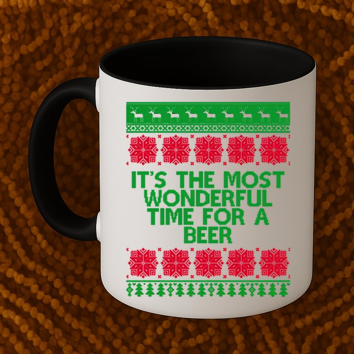 Its The Most Wonderful Time For A Beer Christmas Mug