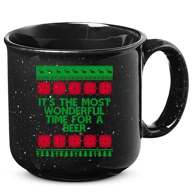 Its The Most Wonderful Time For A Beer Christmas 15oz Campfire Ceramic Mug