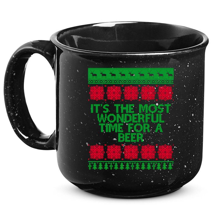 Its The Most Wonderful Time For A Beer Christmas 15oz Campfire Ceramic Mug