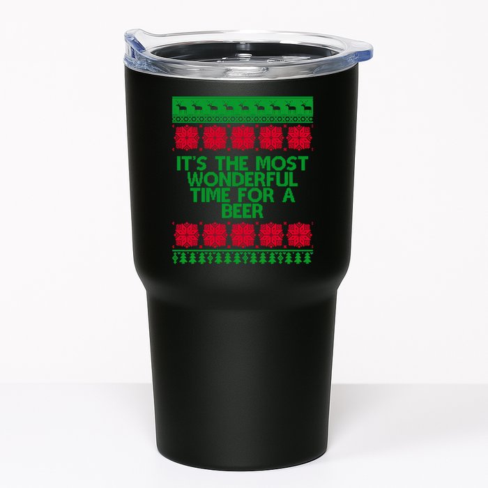 Its The Most Wonderful Time For A Beer Christmas Tumbler