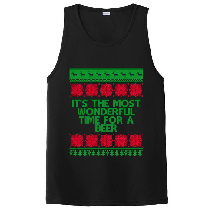 Its The Most Wonderful Time For A Beer Christmas PosiCharge Competitor Tank