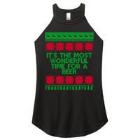 Its The Most Wonderful Time For A Beer Christmas Women's Perfect Tri Rocker Tank